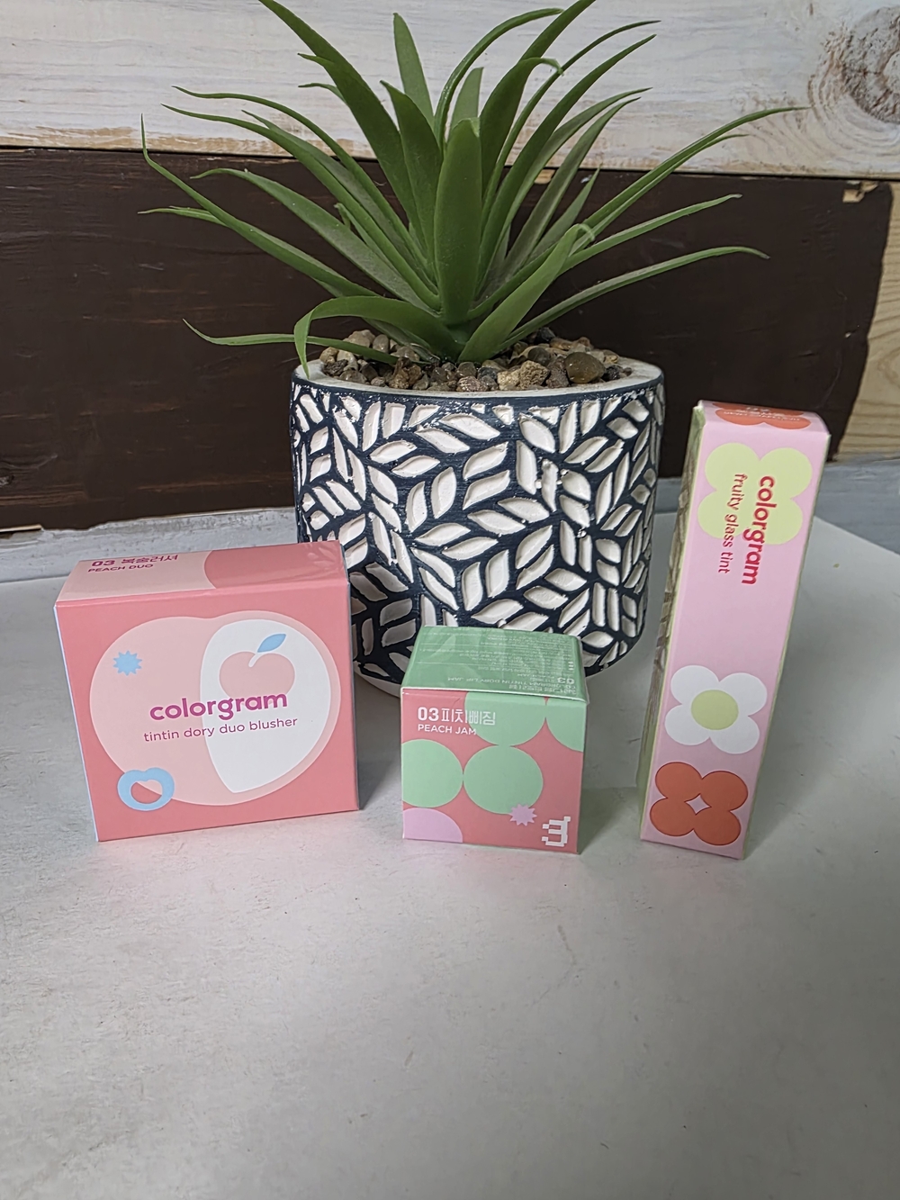 colorgram 3PC SET Tintin Dory Duo Blusher + Lip Tint Trio Set in Pink & Mint